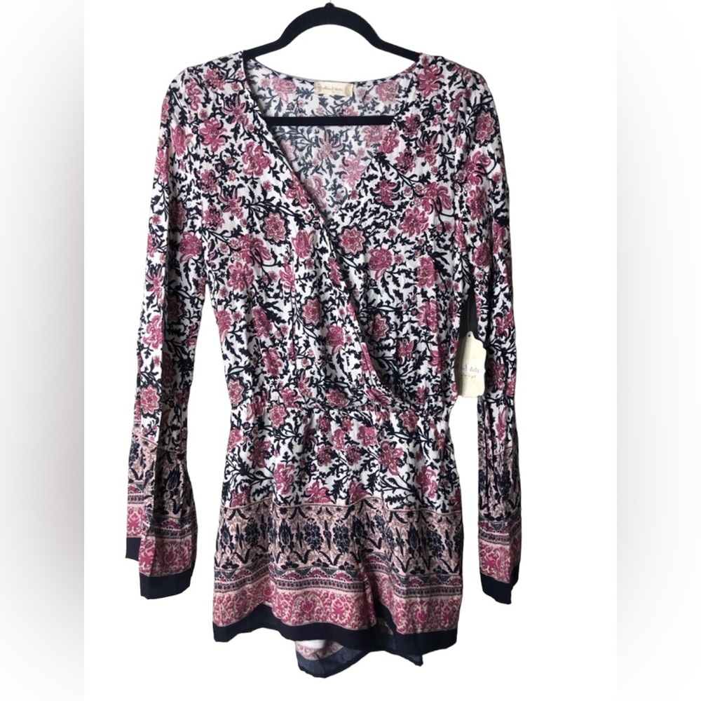 NEW Altar’d State Long Sleeve Floral Printed Romper Size Medium